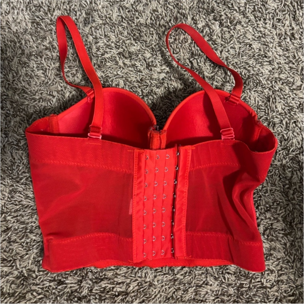 Red Bustier Top - Picture 2 of 3